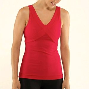 Lululemon Women's Currant Red Wrap Tank Top